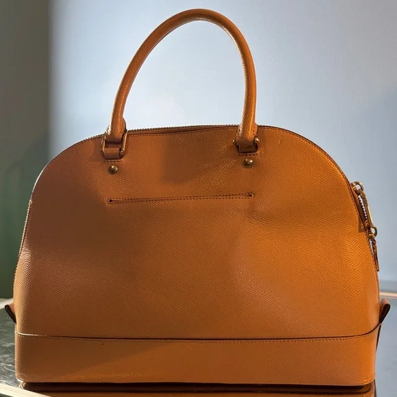 Coach Nude/Beige Leather Satchel Bag - Picture 5 of 16